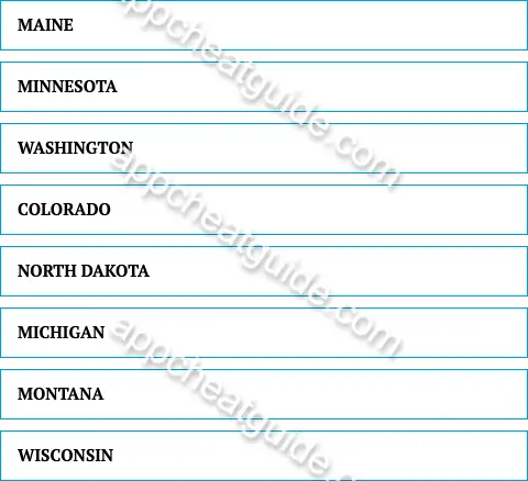 Besides alaska, name the state that you think has the coldest 4th of july. screenshot answer