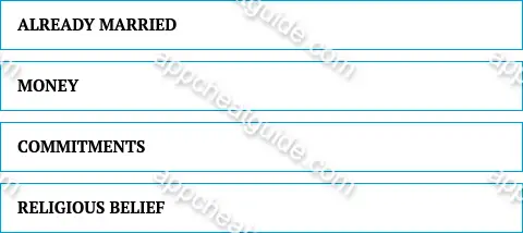Give me a reason people avoid tying the knot. screenshot answer