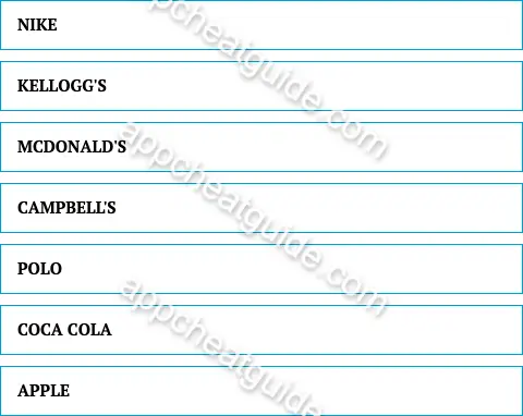 Name a brand you can recognize just from its logo. screenshot answer