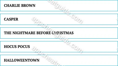 Name a halloween movie the whole family can enjoy. screenshot answer