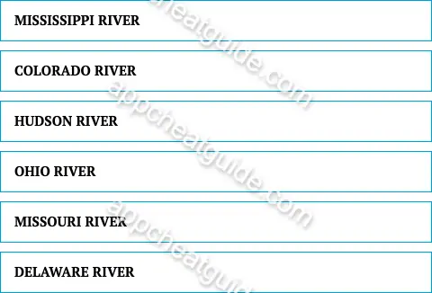 Name an american river. screenshot answer