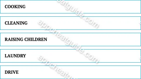 Name something mom does for free that should command a high salary. screenshot answer