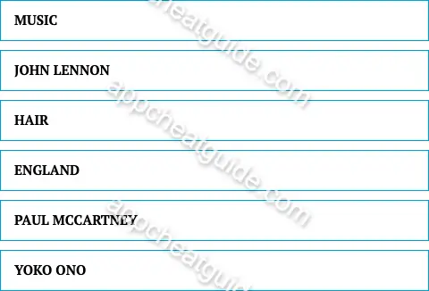Name something people associate with the beatles. screenshot answer