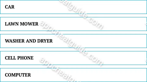 Name something people own to make their lives easier. screenshot answer