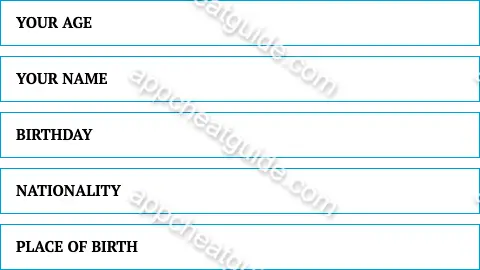 Name something your passport reveals about you. screenshot answer