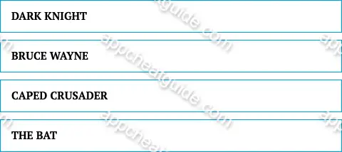 Tell me another name used to refer to batman. screenshot answer
